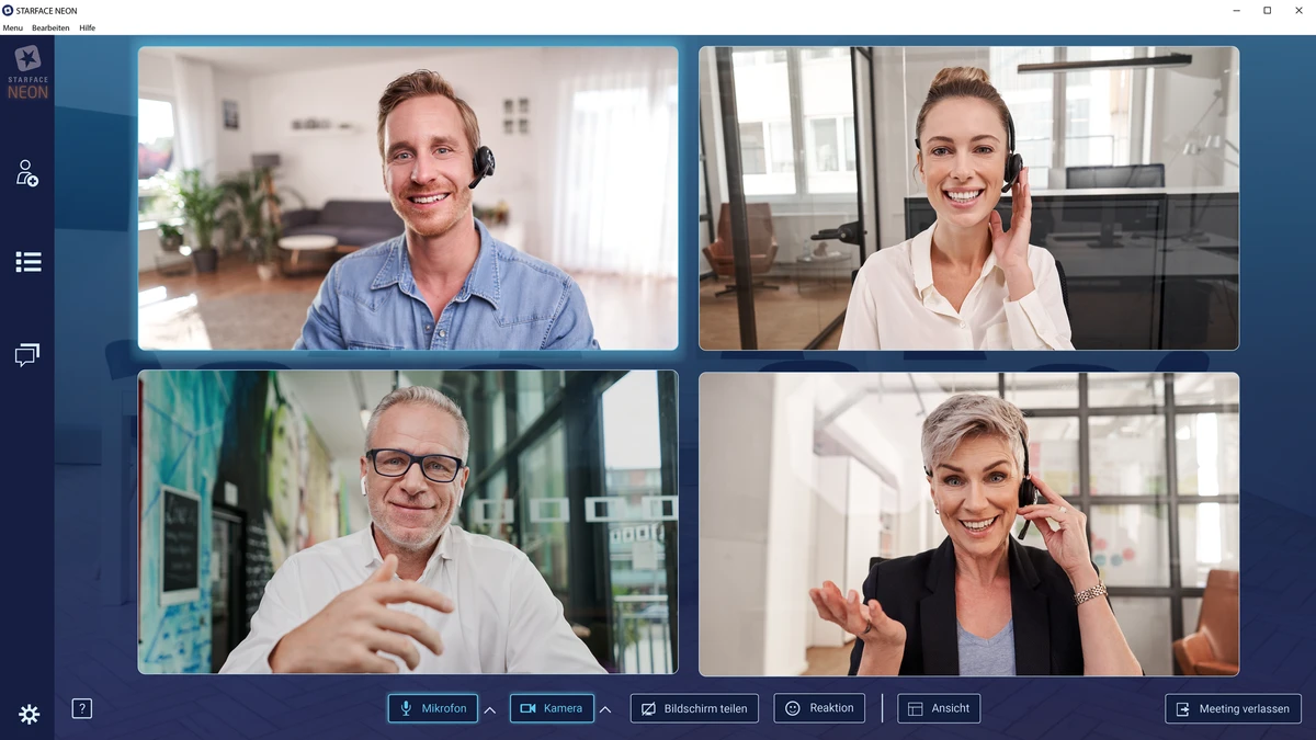 STARFACE NEON — Web-Client mit Videokonferenz