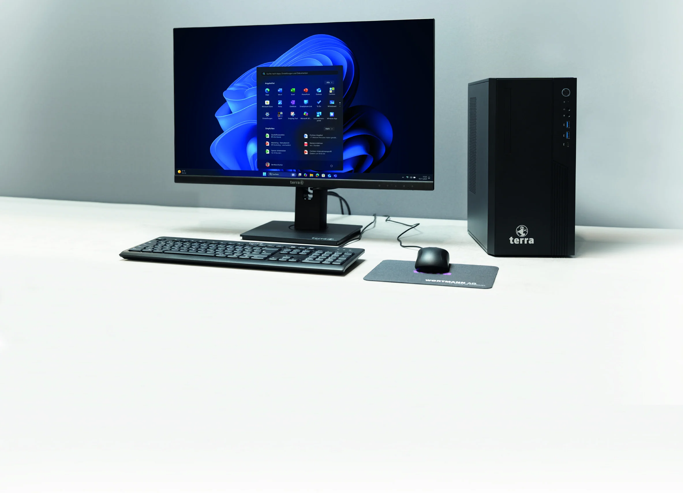 TERRA Desktop-PC mit Monitor — Business Arbeitsplatz