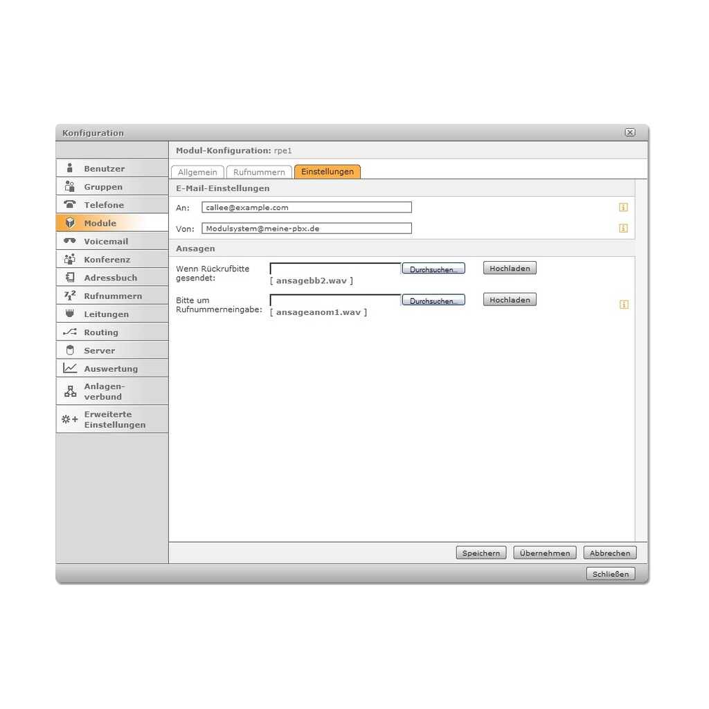 [2300001023] STARFACE Cloud - Rückrufbitte per E-Mail